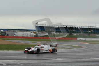 World © Octane Photographic Ltd. FIA World Endurance Championship (WEC), 6 Hours of Silverstone Free Practice 3, UK, Saturday 11th April 2015. Audi Sport Team Joest- Audi R18 e-tron Quatrro - LMP1 - Andre Lotterer, Benoit Treluyer and Marcel Fassler. Digital Ref : 1221LW1L0004