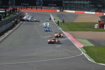 World © Octane Photographic Ltd. FIA World Endurance Championship (WEC), 6 Hours of Silverstone Race, UK, Sunday 12th April 2015. G-Drive Racing – Ligier JS P2 – LMP2 – Roman Rusinov, Julien Canal and Sam Bird follwed by Gustavo Yacaman, Ricardo Gonzalez and Luis Felipe Derani. Digital Ref : 1225LB1D8518