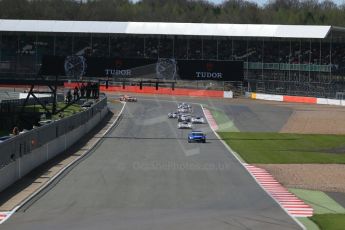 World © Octane Photographic Ltd. FIA World Endurance Championship (WEC), 6 Hours of Silverstone Race, UK, Sunday 12th April 2015. Porsche Team – Porsche 919 Hybrid - LMP1 - Timo Bernhard, Mark Webber and Brendon Hartley then Romain Dumas, Neel Jani and Marc Lieb on teh rolling start formation lap. Digital Ref : 1225LB1D8557