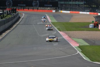 World © Octane Photographic Ltd. FIA World Endurance Championship (WEC), 6 Hours of Silverstone Race, UK, Sunday 12th April 2015. Labre Competition – Chevrolet Corvette C7.R - LMGTE Am – Gianluca Roda, Paolo Ruberti and Kristian Poulson on the formation lap. Digital Ref : 1225LB1D8578