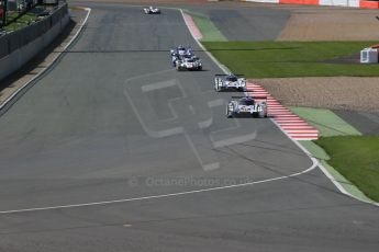 World © Octane Photographic Ltd. FIA World Endurance Championship (WEC), 6 Hours of Silverstone Race, UK, Sunday 12th April 2015. Porsche Team – Porsche 919 Hybrid - LMP1 - Timo Bernhard, Mark Webber and Brendon Hartley followed by Romain Dumas, Neel Jani and Marc Lieb. Digital Ref : 1225LB1D8661