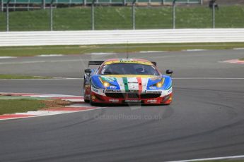 World © Octane Photographic Ltd. FIA World Endurance Championship (WEC), 6 Hours of Silverstone Race, UK, Sunday 12th April 2015. AF Corse – Ferrari F458 Italia GT2 - LMGTE Pro – Gianmaria Bruni and Toni Vilander. Digital Ref : 1225LB1D8853