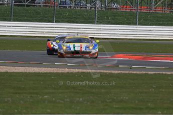 World © Octane Photographic Ltd. FIA World Endurance Championship (WEC), 6 Hours of Silverstone Race, UK, Sunday 12th April 2015. AF Corse – Ferrari F458 Italia GT2 - LMGTE Pro – Davide Rigon and James Calado then SMP Racing – Ferrari F458 Italia GT2 - LMGTE Am – Viktor Shaytar, Aleksey Basov and Andrea Bertolini. Digital Ref : 1225LB1D8927