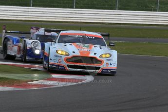 World © Octane Photographic Ltd. FIA World Endurance Championship (WEC), 6 Hours of Silverstone Race, UK, Sunday 12th April 2015. Aston Martin Racing – Aston Martin Vantage GTE - LMGTE Pro – Marco Sorensen, Niki Thiim and Christoffer Nygaard and Toyota Racing – Toyota TS040 Hybrid - LMP1 - Alexander Wurz, Stephane Sarrazin and Mike Conway. Digital Ref : 1225LB1D9023