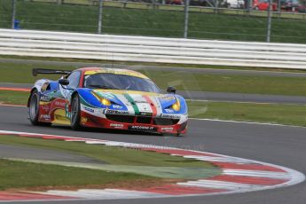 World © Octane Photographic Ltd. FIA World Endurance Championship (WEC), 6 Hours of Silverstone Race, UK, Sunday 12th April 2015. AF Corse – Ferrari F458 Italia GT2 - LMGTE Pro – Gianmaria Bruni and Toni Vilander. Digital Ref : 1225LB1D9028