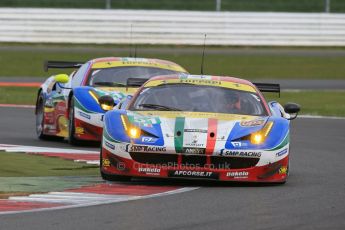 World © Octane Photographic Ltd. FIA World Endurance Championship (WEC), 6 Hours of Silverstone Race, UK, Sunday 12th April 2015. AF Corse – Ferrari F458 Italia GT2 - LMGTE Pro – Gianmaria Bruni and Toni Vilander then Davide Rigon and James Calado. Digital Ref : 1225LB1D9342