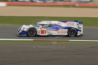 World © Octane Photographic Ltd. FIA World Endurance Championship (WEC), 6 Hours of Silverstone Race, UK, Sunday 12th April 2015. Toyota Racing – Toyota TS040 Hybrid - LMP1 - Anthony Davidson, Sebastien Buemi and Kazuki Nakajima. Digital Ref : 1225LW1L1221
