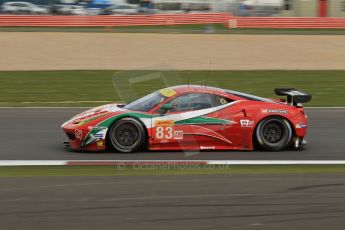 World © Octane Photographic Ltd. FIA World Endurance Championship (WEC), 6 Hours of Silverstone Race, UK, Sunday 12th April 2015. AF Corse – Ferrari F458 Italia GT2 - LMGTE Am – Francois Perrodo, Emmanuel Collard and Rui Aguas. Digital Ref : 1225LW1L1251