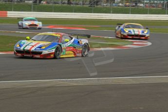 World © Octane Photographic Ltd. FIA World Endurance Championship (WEC), 6 Hours of Silverstone Race, UK, Sunday 12th April 2015. AF Corse – Ferrari F458 Italia GT2 - LMGTE Pro – Davide Rigon and James Calado then Gianmaria Bruni and Toni Vilander. Digital Ref : 1225LW1L1300