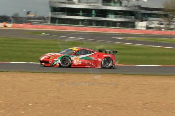 World © Octane Photographic Ltd. FIA World Endurance Championship (WEC), 6 Hours of Silverstone Race, UK, Sunday 12th April 2015. AF Corse – Ferrari F458 Italia GT2 - LMGTE Am – Francois Perrodo, Emmanuel Collard and Rui Aguas. Digital Ref : 1225LW1L1692