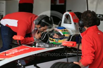 World © Octane Photographic Ltd. FIA Formula E testing – Donington Park 10th August 2015, Mahindra M2ELECTRO. Mahindra – Nick Heidfeld. Digital Ref : 1366LB1D4307