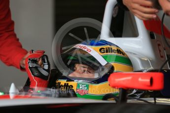World © Octane Photographic Ltd. FIA Formula E testing – Donington Park 10th August 2015, Mahindra M2ELECTRO. Mahindra – Nick Heidfeld. Digital Ref : 1366LB1D4309