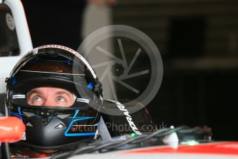 World © Octane Photographic Ltd. FIA Formula E testing – Donington Park 10th August 2015, Mahindra M2ELECTRO. Mahindra – Nick Heidfeld. Digital Ref : 1366LB1D4321