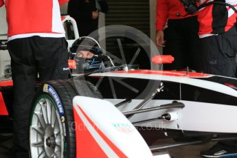 World © Octane Photographic Ltd. FIA Formula E testing – Donington Park 10th August 2015, Mahindra M2ELECTRO. Mahindra – Nick Heidfeld. Digital Ref : 1366LB1D4325