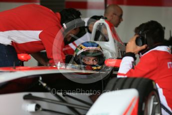 World © Octane Photographic Ltd. FIA Formula E testing – Donington Park 10th August 2015, Mahindra M2ELECTRO. Mahindra – Bruno Senna. Digital Ref : 1366LB1D4381