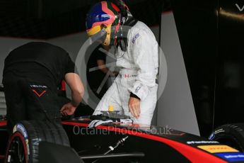 World © Octane Photographic Ltd. FIA Formula E testing – Donington Park 10th August 2015, Venturi VM200-FE-01. Venturi – Jacques Villeneuve. Digital Ref : 1366LB1D4403
