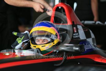 World © Octane Photographic Ltd. FIA Formula E testing – Donington Park 10th August 2015, Venturi VM200-FE-01. Venturi – Jacques Villeneuve. Digital Ref : 1366LB1D4416