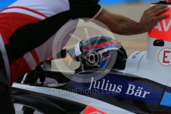 World © Octane Photographic Ltd. FIA Formula E testing – Donington Park 10th August 2015, Mahindra M2ELECTRO. Mahindra – Nick Heidfeld. Digital Ref : 1366LB1D4481
