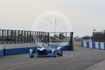 World © Octane Photographic Ltd. FIA Formula E testing – Donington Park 11th August 2015, Andretti ATEC-01. Amlin-Andretti – Simona di Silvestro. Digital Ref : 1367LB1D4745