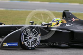 World © Octane Photographic Ltd. FIA Formula E testing – Donington Park 11th August 2015, SRT01-e. Team Aguri – Tom Dillmann. Digital Ref : 1367LB1D4861