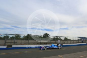 World © Octane Photographic Ltd. FIA Formula E testing – Donington Park 11th August 2015, Andretti ATEC-01. Amlin-Andretti – Simona di Silvestro. Digital Ref : 1367LB5D2419