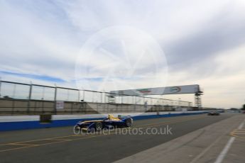 World © Octane Photographic Ltd. FIA Formula E testing – Donington Park 11th August 2015, Renault Z.E.15. Renault e.Dams – Sebastien Buemi. Digital Ref : 1367LB5D2427