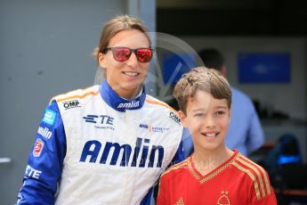 World © Octane Photographic Ltd. FIA Formula E testing – Donington Park 11th August 2015, Andretti ATEC-01. Amlin-Andretti – Simona di Silvestro. Digital Ref : 1367LB5D2496
