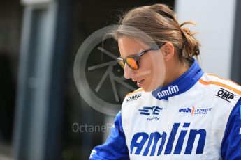World © Octane Photographic Ltd. FIA Formula E testing – Donington Park 11th August 2015, Andretti ATEC-01. Amlin-Andretti – Simona di Silvestro. Digital Ref : 1367LB5D2504