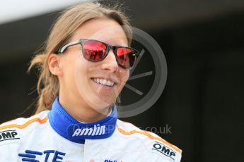 World © Octane Photographic Ltd. FIA Formula E testing – Donington Park 11th August 2015, Andretti ATEC-01. Amlin-Andretti – Simona di Silvestro. Digital Ref : 1367LB5D2507