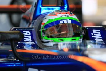 World © Octane Photographic Ltd. FIA Formula E testing – Donington Park 11th August 2015, Andretti ATEC-01. Amlin-Andretti – Simona di Silvestro. Digital Ref : 1367LB5D2541