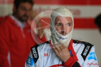 World © Octane Photographic Ltd. FIA Formula E testing – Donington Park 11th August 2015, Mahindra M2ELECTRO. Mahindra – Nick Heidfeld. Digital Ref : 1367LB5D2571