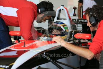 World © Octane Photographic Ltd. FIA Formula E testing – Donington Park 11th August 2015, Mahindra M2ELECTRO. Mahindra – Bruno Senna. Digital Ref : 1367LB5D2612