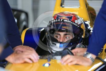 World © Octane Photographic Ltd. FIA Formula E testing – Donington Park 17th August 2015, Renault Z.E.15. Renault e.Dams – Sebastien Buemi. Digital Ref : 1368LB1D5371