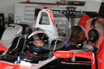 World © Octane Photographic Ltd. FIA Formula E testing – Donington Park 17th August 2015, Mahindra M2ELECTRO. Mahindra – Nick Heidfeld. Digital Ref : 1368LB1D5439