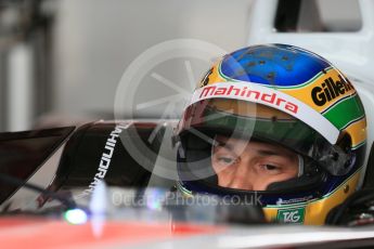 World © Octane Photographic Ltd. FIA Formula E testing – Donington Park 17th August 2015, Mahindra M2ELECTRO. Mahindra – Bruno Senna. Digital Ref : 1368LB1D5442