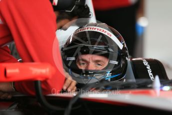 World © Octane Photographic Ltd. FIA Formula E testing – Donington Park 17th August 2015, Mahindra M2ELECTRO. Mahindra – Nick Heidfeld. Digital Ref : 1368LB1D5470