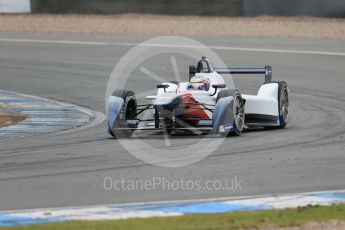 World © Octane Photographic Ltd. FIA Formula E testing – Donington Park 17th August 2015, SRT01-e. Team Aguri – Nicolas Lapierre. Digital Ref : 1368LB1D5587