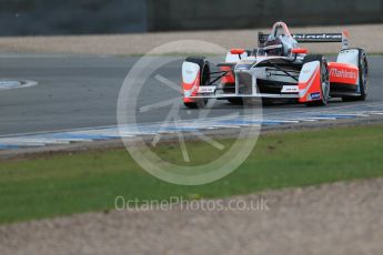 World © Octane Photographic Ltd. FIA Formula E testing – Donington Park 17th August 2015, Mahindra M2ELECTRO. Mahindra – Nick Heidfeld. Digital Ref : 1368LB1D5709