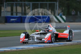 World © Octane Photographic Ltd. FIA Formula E testing – Donington Park 17th August 2015, Mahindra M2ELECTRO. Mahindra – Nick Heidfeld. Digital Ref : 1368LB1D5712