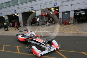 World © Octane Photographic Ltd. FIA Formula E testing – Donington Park 17th August 2015, Mahindra M2ELECTRO. Mahindra – Nick Heidfeld. Digital Ref : 1368LB5D2736