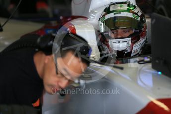 World © Octane Photographic Ltd. FIA Formula E testing – Donington Park 18th August 2015, SRT01-e. Team Aguri – Nathanael Berthon. Digital Ref : 1369LB1D6027