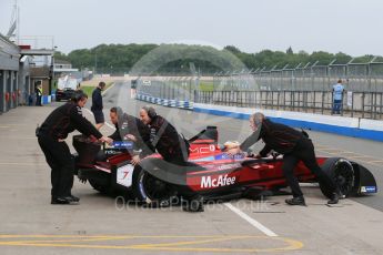 World © Octane Photographic Ltd. FIA Formula E testing – Donington Park 18th August 2015, Venturi VM200-FE-01. Dragon Racing – Jermoe D’Ambrosio. Digital Ref : 1369LB1D6068