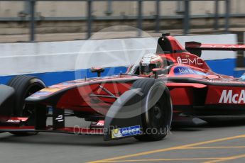 World © Octane Photographic Ltd. FIA Formula E testing – Donington Park 18th August 2015, Venturi VM200-FE-01. Dragon Racing – Jermoe D’Ambrosio. Digital Ref : 1369LB1D6103