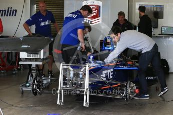 World © Octane Photographic Ltd. FIA Formula E testing – Donington Park 18th August 2015, Andretti ATEC-01. Amlin-Andretti – Simona di Silvestro. Digital Ref : 1369LB1D6117
