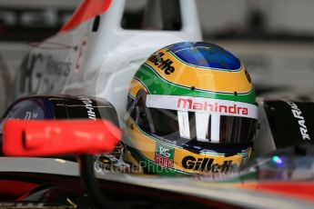 World © Octane Photographic Ltd. FIA Formula E testing – Donington Park 18th August 2015, Mahindra M2ELECTRO. Mahindra – Bruno Senna. Digital Ref : 1369LB1D6198