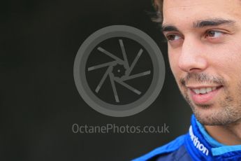 World © Octane Photographic Ltd. FIA Formula E testing – Donington Park 18th August 2015, SRT01-e. Team Aguri – Nathanael Berthon. Digital Ref : 1369LB1D6212b