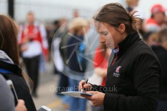 World © Octane Photographic Ltd. FIA Formula E testing – Donington Park 18th August 2015, Andretti ATEC-01. Amlin-Andretti – Simona di Silvestro. Digital Ref : 1369LB1D6222