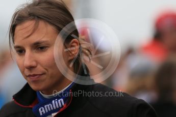 World © Octane Photographic Ltd. FIA Formula E testing – Donington Park 18th August 2015, Andretti ATEC-01. Amlin-Andretti – Simona di Silvestro. Digital Ref : 1369LB1D6230