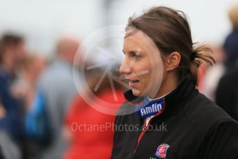 World © Octane Photographic Ltd. FIA Formula E testing – Donington Park 18th August 2015, Andretti ATEC-01. Amlin-Andretti – Simona di Silvestro. Digital Ref : 1369LB1D6237