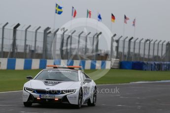 World © Octane Photographic Ltd. FIA Formula E testing – Donington Park 18th August 2015, BMW i8 Safety Car. Digital Ref : 1369LB1D6242